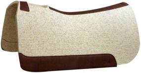 img 3 attached to 🌟 High-Quality 5 Star Horse Saddle Pad - 1-Inch Thick Western Contoured Natural Pad - The Performer Full Skirt - Size 32x32 - Includes Free Sponge Saddle Pad Cleaner