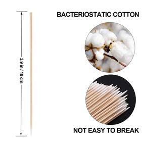 img 3 attached to 💄 Fenshine 400 Count Microblading Cotton Swab: Precision Applicators for Tattoos, Makeup, and Cosmetics