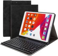 📱 wodswod ipad keyboard case for ipad 10.2 2019, ipad 7th gen case with keyboard, detachable wireless keyboard cover + pencil holder for ipad 7th generation (black) logo