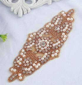 img 1 attached to ShiDianYi Wedding Sash Rhinestone Applique Women's Accessories and Belts