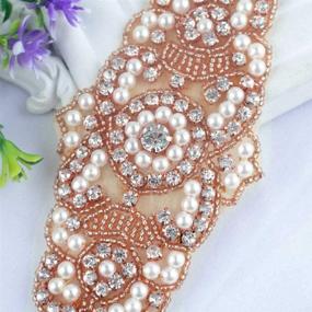 img 3 attached to ShiDianYi Wedding Sash Rhinestone Applique Women's Accessories and Belts