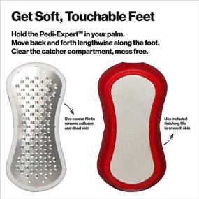 img 2 attached to 💅 Revlon Pedi Expert 3-Piece Pedicure Kit with Stainless Steel Dual-Surface Foot Exfoliator, Nail Clipper, and Nail File