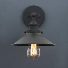 img 3 attached to 🏮 7.87-Inch Vintage Style Industrial Wall Sconce Light by Phansthy - 1-Light Shade