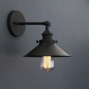 img 1 attached to 🏮 7.87-Inch Vintage Style Industrial Wall Sconce Light by Phansthy - 1-Light Shade