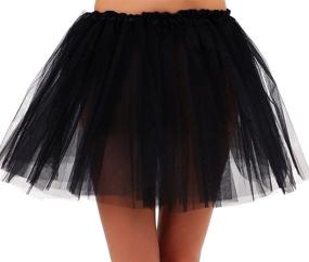 img 4 attached to 💃 Stylish Jasmine Tutus for Women: 3 Layered Tulle Running Tutu Skirts for Active Fashionistas