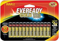 🔋 eveready gold aaa batteries, alkaline triple a battery pack of 12 a92bp-12 logo