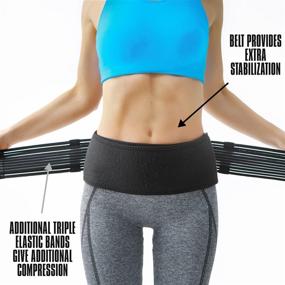 img 2 attached to Altapolo Si Belt: Ultimate Support for Women and Men with Sacroiliac Joint Pain - Relieve Sciatica, Lumbar Nerve Pain, and Correct Pelvic Tilt with this Hip Brace