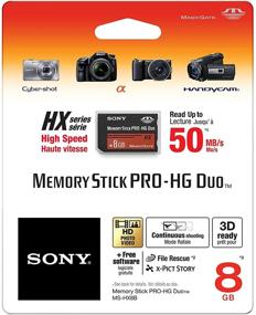 img 1 attached to Sony 8 GB PRO-HG Duo HX Memory Stick MSHX8B: Black | High-capacity Storage Solution