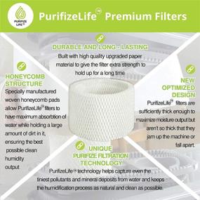 img 2 attached to 🌬️ Enhance Air Quality with PURIFIZE LIFE 3 Pack Premium Replacement Wick Filter for Aircare MAF2 Emerson Moist air Humidifier