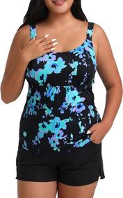 img 4 attached to Tankini Swimsuits Bathing Swimwear Boyshort Sports & Fitness in Water Sports