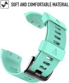 img 3 attached to 📲 NotoCity Garmin Forerunner 35 Band - Premium Soft Silicone Replacement Watch Strap | Compatible with Forerunner 35 Smartwatch