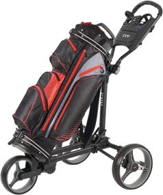 img 3 attached to 🏌️ KVV 3 Wheel Compact Golf Push-Pull Cart: Lightweight Aluminum Frame, Flat Folding Design