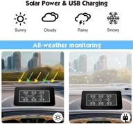 🔋 b-qtech solar power tpms with repeater for rv trailer | wireless tire pressure monitoring system + 6 sensors for truck tow motorhome | real-time display of pressure & temperature 0~200psi logo