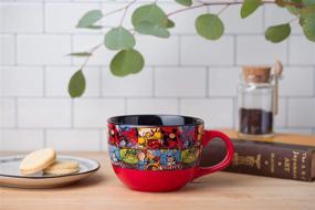 img 2 attached to ☕️ Multicolor 24-Ounce Ceramic Mug with Marvel Comics Grid Design by Silver Buffalo