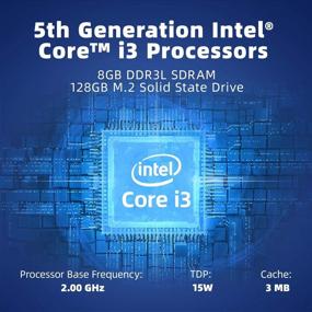 img 3 attached to 💻 AWOW NYi3 Мини ПК - Intel Core i3 5005U, 8 ГБ DDR, 128 ГБ M.2 SSD, Windows 10 Pro - Поддержка 4K, Двухдиапазонный Wi-Fi, Гигабитный Ethernet, Двойной HDMI, Bluetooth