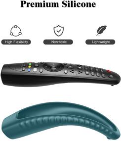 img 3 attached to 📺 Fintie Silicone Protective Case for LG AN-MR600/ AN-MR650/ AN-MR18BA/ AN-MR19BA/ AN-MR20GA TV Remote Control: Anti-Slip, Anti-Lost, Shockproof Magic Remote Cover Sleeve - Dark Cyan