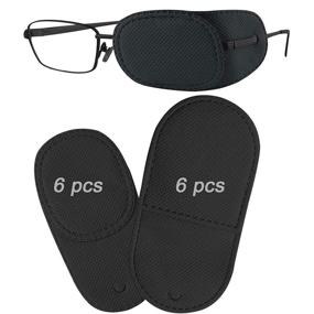 img 4 attached to 👀 12PCS Eye Patches for Glasses, Medical Eye Patch for Adults and Kids, Effective Treatment for Lazy Eye, Amblyopia, and Strabismus, 2 Size Options