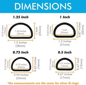 img 2 attached to Electroplated Metal Welded D Rings for Beading & Jewelry Making - Assorted Options