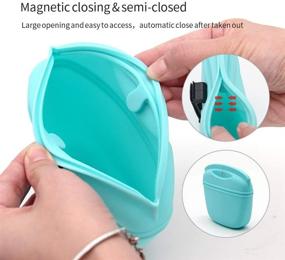 img 2 attached to 🐾 Convenient Silicone Dog Treat Pouch with Waist Clip and Magnetic Closure - Ideal for Pet Training, Moisture-Proof Storage for Dogs and Cats