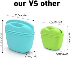 img 3 attached to 🐾 Convenient Silicone Dog Treat Pouch with Waist Clip and Magnetic Closure - Ideal for Pet Training, Moisture-Proof Storage for Dogs and Cats