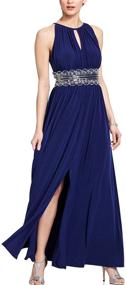 img 2 attached to Richards Womens Halter Beaded Waist Women's Clothing and Dresses