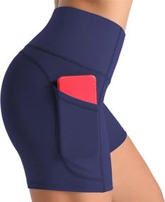 img 4 attached to 🩳 Stay Comfortable and Stylish with Wjustforu Biker Shorts: High Waist Yoga Shorts with Side Pockets for Women's Workout and Running