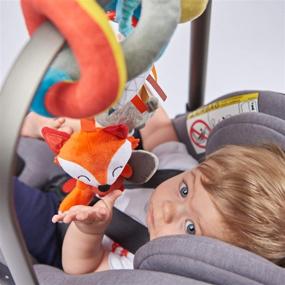 img 2 attached to 🧸 Diono Activity Spiral Baby Toy: Vibrant Plush Spiral with Interactive Hanging Toys, Ideal for Strollers and Car Seat Bars