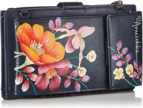 img 3 attached to 💐 Anuschka Vintage Bouquet Handbags & Wallets, Crafted in Painted Leather