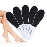 professional double-sided foot file set: effective foot callus remover and dead skin exfoliator - 5pcs/pack logo