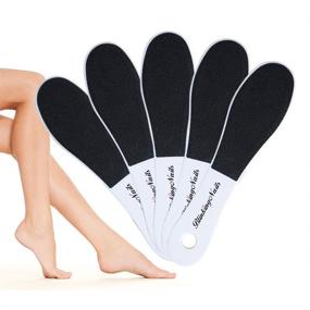 img 4 attached to Professional Double-Sided Foot File Set: Effective Foot Callus Remover and Dead Skin Exfoliator - 5pcs/Pack