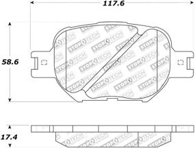 img 1 attached to 🚦 Улучшенные тормозные накладки - StopTech 309.08170 с шимами и крепежными элементами