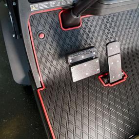 img 1 attached to 🚗 Xtreme Mats EZGO Golf Cart Mat: Ultimate Full Coverage Floor Liner for EZGO TXT (1994+), Express S4 (2012-2020), Valor & Workhorse