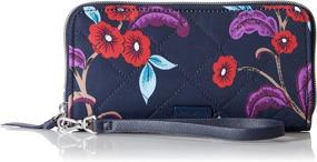 img 4 attached to 👛 Stylish and Secure: Discover the Vera Bradley Performance Twill Accordion Wristlet with RFID Protection