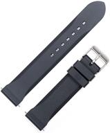 🔱 marathon vulcanized rubber dive watch strap - military grade non-magnetic 316l buckle with swiss made stainless steel spring bars - crafted in italy for excellent performance logo