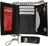 👝 high-quality genuine leather trifold bikers wallet - ultimate style and durability logo