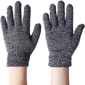 img 1 attached to 🧤 Cooraby 12 Pairs Kids Winter Gloves: Knitted Warm Full Fingers Gloves for Boys or Girls - Ultimate Winter Protection