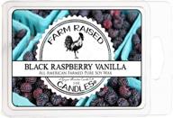 🕯️ farm raised candles - black raspberry vanilla: 100% plant based, all natural american soy wax melts with essential oils логотип