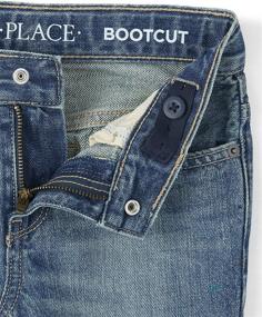img 3 attached to Stylish and Comfortable: The Children's Place Boys' Basic Bootcut Jeans