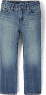 stylish and comfortable: the children's place boys' basic bootcut jeans logo