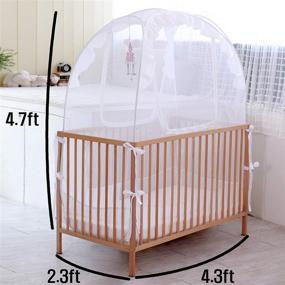 img 1 attached to 🏠 Crib Canopy: Baby Tent with Doll Hanging Rope for Safety and Comfort - Keep Baby Secure - Mosquito Net Included - Easy DIY Installation