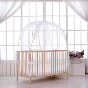 img 3 attached to 🏠 Crib Canopy: Baby Tent with Doll Hanging Rope for Safety and Comfort - Keep Baby Secure - Mosquito Net Included - Easy DIY Installation