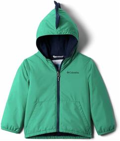 img 4 attached to 🧥 Познакомьтесь с детскими куртками и плащами Columbia Toddler Kitterwibbit Emerald для мальчиков в колледжском стиле!