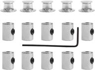 🔒 rostivo 15 piece pin keepers with metal locking pin backs, pin locks clasps, and wrench - ideal for securing pins logo