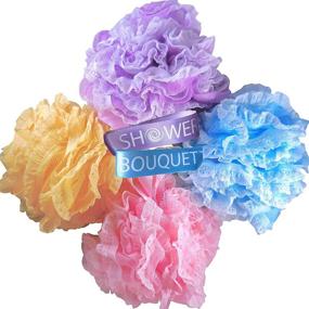 img 4 attached to Loofah Sponge Large Shower Bouquet