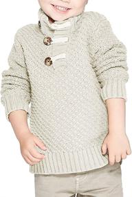 img 3 attached to 👕 Makkrom Pullover Sweaters: Stylish Turtleneck Comfort for Boys' Clothing - A Must-Have Sweater Collection