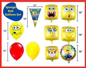 img 2 attached to 🎉 Spongebob Squarepants Party Supplies: 39PCS Balloons for Kids Birthday, Baby Shower, and Theme Parties