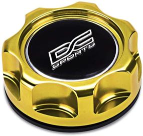img 4 attached to 💫 High Performance Machined Anodized Gold Aluminium Oil Filler Cap for Honda, Nissan, and Suzuki Models - DC Sports OC101G