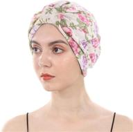 🎀 duozan cotton turbans with satin lining - double-layered chemo cap and sleep bonnet logo