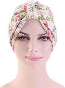 img 3 attached to 🎀 DuoZan Cotton Turbans with Satin Lining - Double-Layered Chemo Cap and Sleep Bonnet