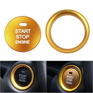 shunyang car engine push start stop button cover cap trim sticker for cx-3 cx-4 cx-5 cx-9 mx-5 atenza(gold) logo